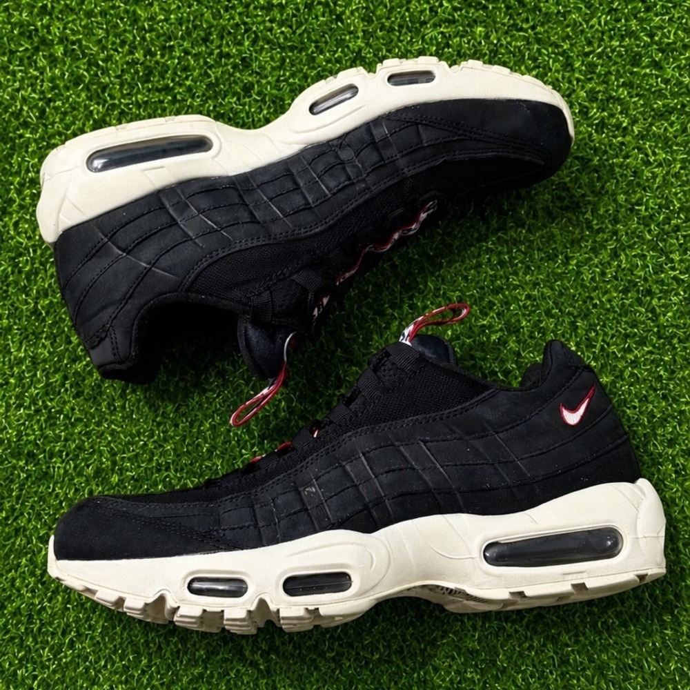 Nike Air Max‎ 95 TT Pull Tab Black Sail Sneakers Men's Size 10 AJ1844-002